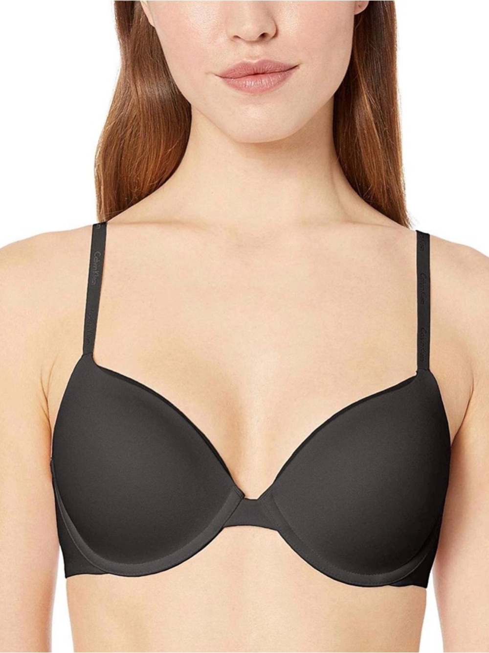 Calvin Klein Women’s Constant Convertible Strap Lightly Lined Demi Bra / Black